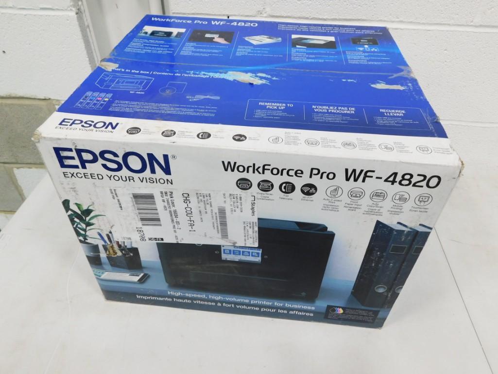 New Epson WorkForce Pro WF-4820 Printer w 2 Sided Print, Copy, Scan, Fax, Wifi (1 of 4)