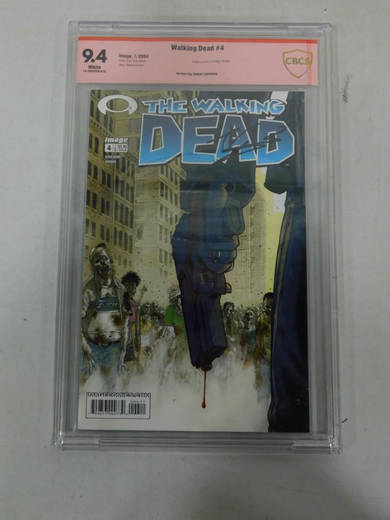 9.4 Graded Walking Dead #4 Comic Book - Robert Kirkman Signature Verified (1 of 4)