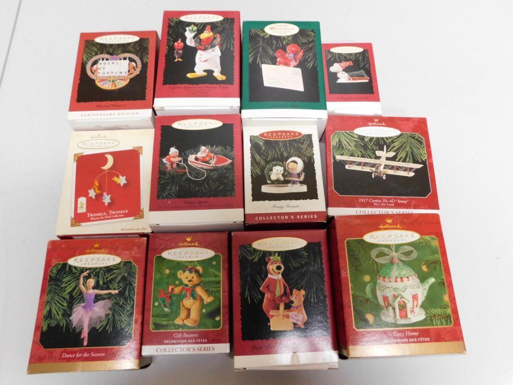 12 Hallmark Keepsake Ornaments incl Yogi Bear, Foghorn Leghorn, etc (1 of 3)