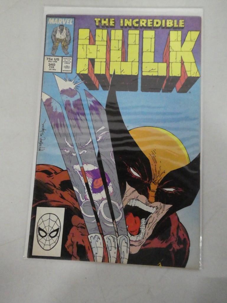 The Incredible Hulk #340 Comic Book - Key Issue Vs. Wolverine (1 of 6)