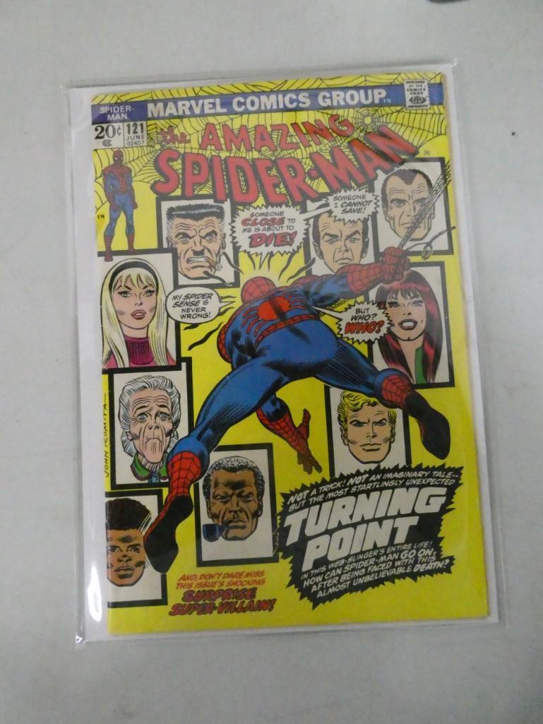 Amazing Spider-Man #121 Comic Book: Amazing Spider-Man #121 Comic Book - Key Issue - Death of Gwen Stacy - Killed by Green Goblin, Harry Usborn LSD Overdose