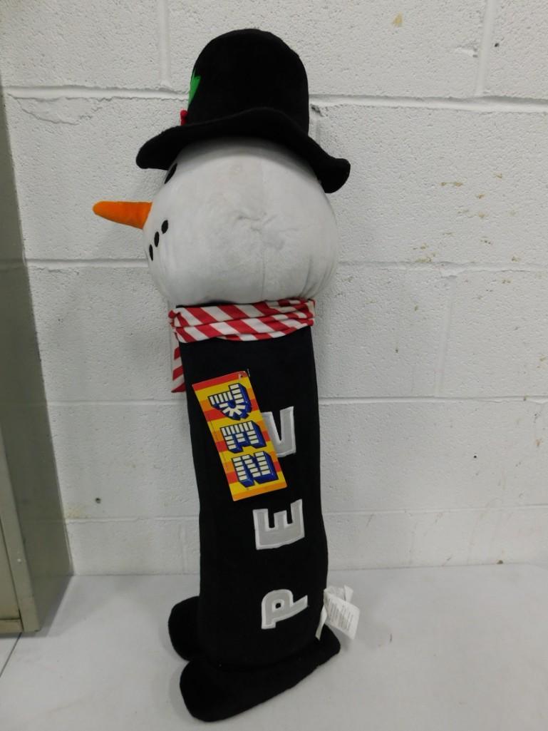 Giant Plush Snowman Pez Dispenser - roughly 31" tall: Giant Plush Snowman Pez Dispenser - roughly 31" tall