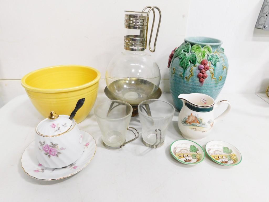 Misc. Lot including Ceramic China, Lefton, Noritake, etc.: Misc. Lot including Ceramic China, Lefton, Noritake, Fieista Ware , etc.