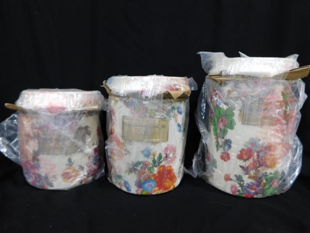 Mackenzie Childs Flower Market Canisters Set of 3 (1 of 6)