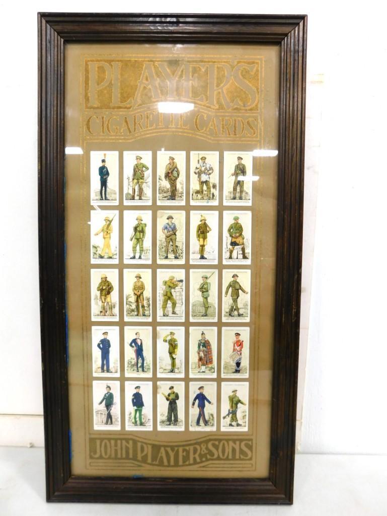 Framed Players Cigarette Cards or Tobacco Cards (1 of 7)