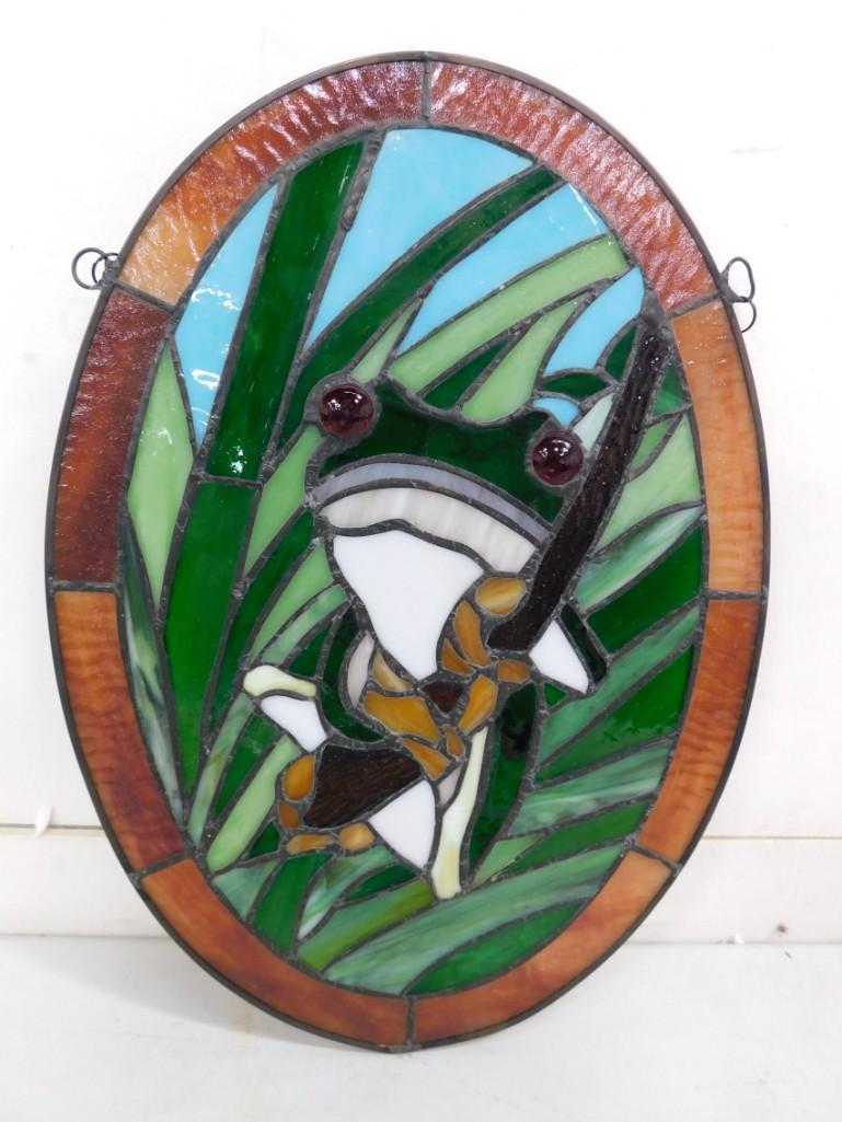 Stained Glass Frog Window Hanging: Stained Glass Frog Window Hanging
