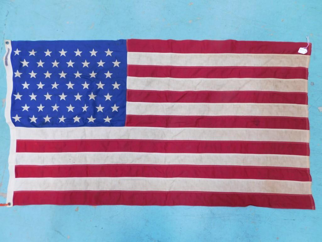49 Star Flag United States of America Valley Forge Flag Co Made of Cloth (1 of 3)