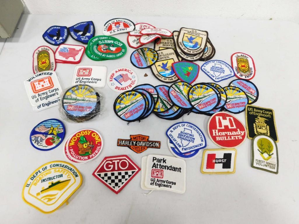 Lot of Embroidered Patches incl Woodsy Owl, Army Corps of Engineers, Take Pride in America, (1 of 6)