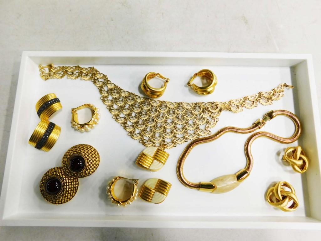 Costume Jewelry Lot including a Monet Bib, Napier Necklace (1 of 3)