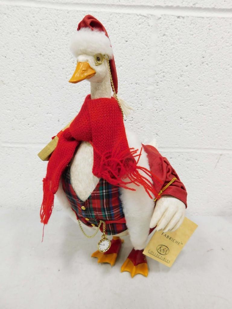 Kurt Adler KSA Collectibles Fabriche Christmas Duck: Kurt Adler KSA Collectibles Fabriche Christmas Duck