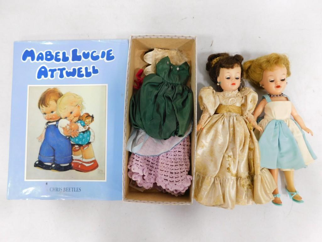 2 Vintage Dolls incl Ideal Crown Princess Plus Doll Clothes and Accessories (1 of 6)