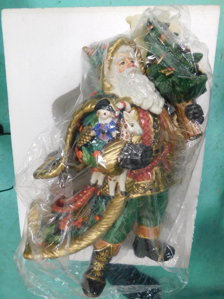 Fitz and Floyd Santa Claus or St Nicholas with Christmas Tree Statue (1 of 11)