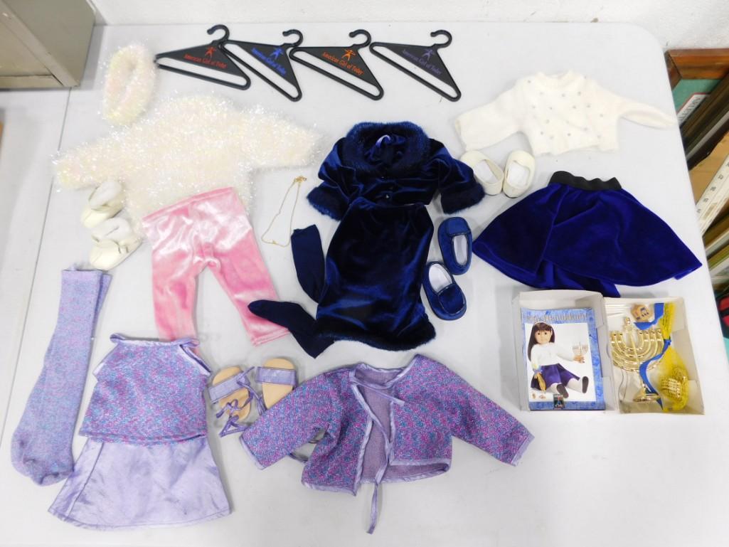 4 Vtg 1990s American Girl 18" Doll Outfits & Accessories Lot incl Hanukkah, Sparkly, Twilight, Snowb (1 of 7)