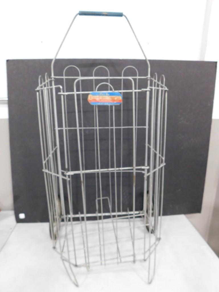 Vintage Metal Basket or Sports Ball Holder Dennis Mitchell Industries: Vintage Metal Basket or Sports Ball Holder Dennis Mitchell Industries