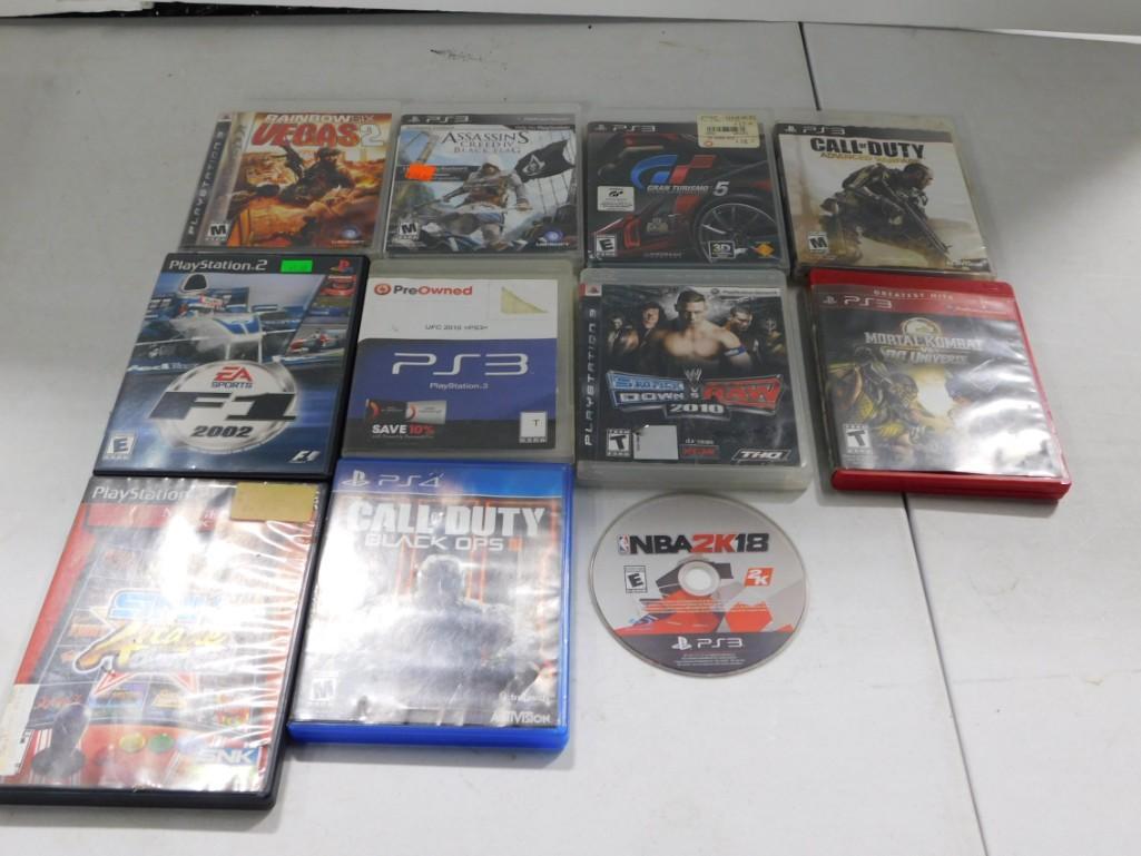 Video Game Lot incl PS3 Rainbow Six Vegas 2, PS# Mortal Kombat vs DC Universe, (1 of 7)