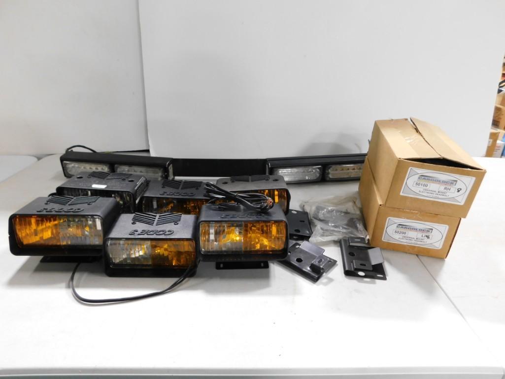 Code 3 Exterior Lights, Cargolock Universal Mount Electronic Deadbolts, etc: Code 3 Exterior Lights, Cargolock Universal Mount Electronic Deadbolts, etc