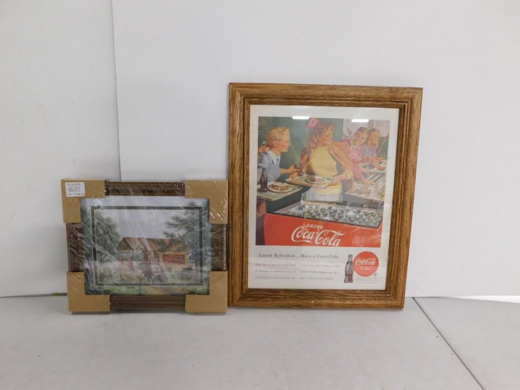 2 Framed Coca Cola Prints (1 of 9)