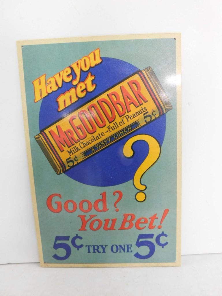 Mr Goodbar Metal Sign Modern Retro: Mr Goodbar Metal Sign Modern Retro 10 1/2" x 16"
