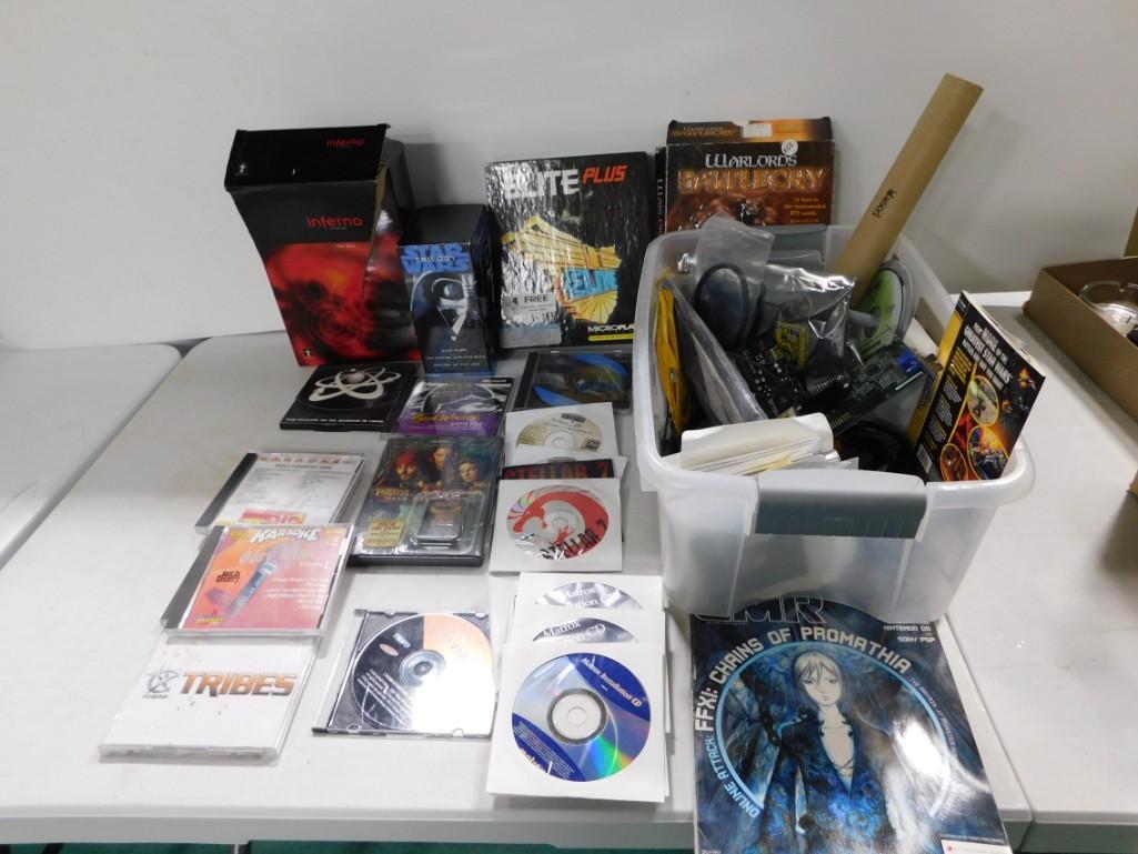 Computer / Game / Media Lot including Star Wars, Vintage Computer Games (1 of 7)
