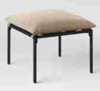 Timo Patio Ottoman - Black/Tan - New in Box (1 of 5)