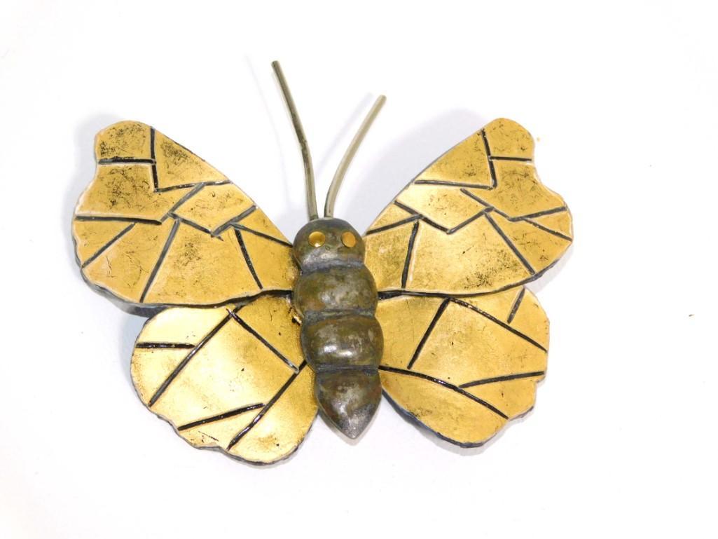 Fabrice Paris Pin or Brooch Gold Winged Butterfly Pin (1 of 4)