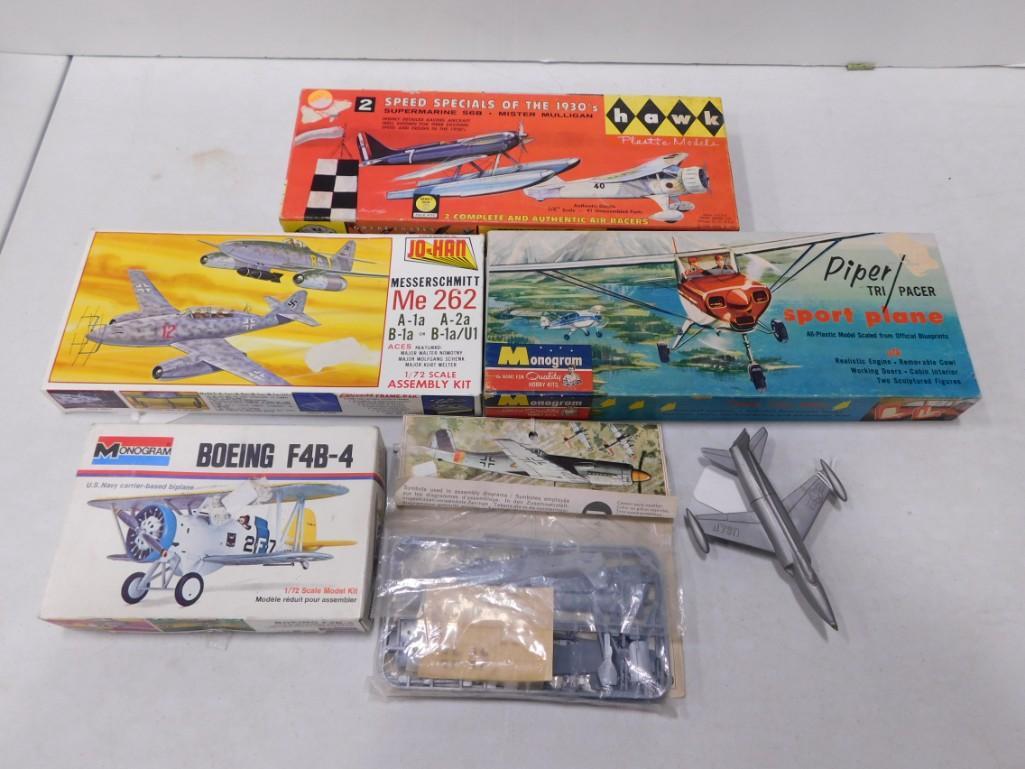 Lot of Model Airplane Kits including Monogram, Jo-Han, Hawk, etc. (1 of 9)