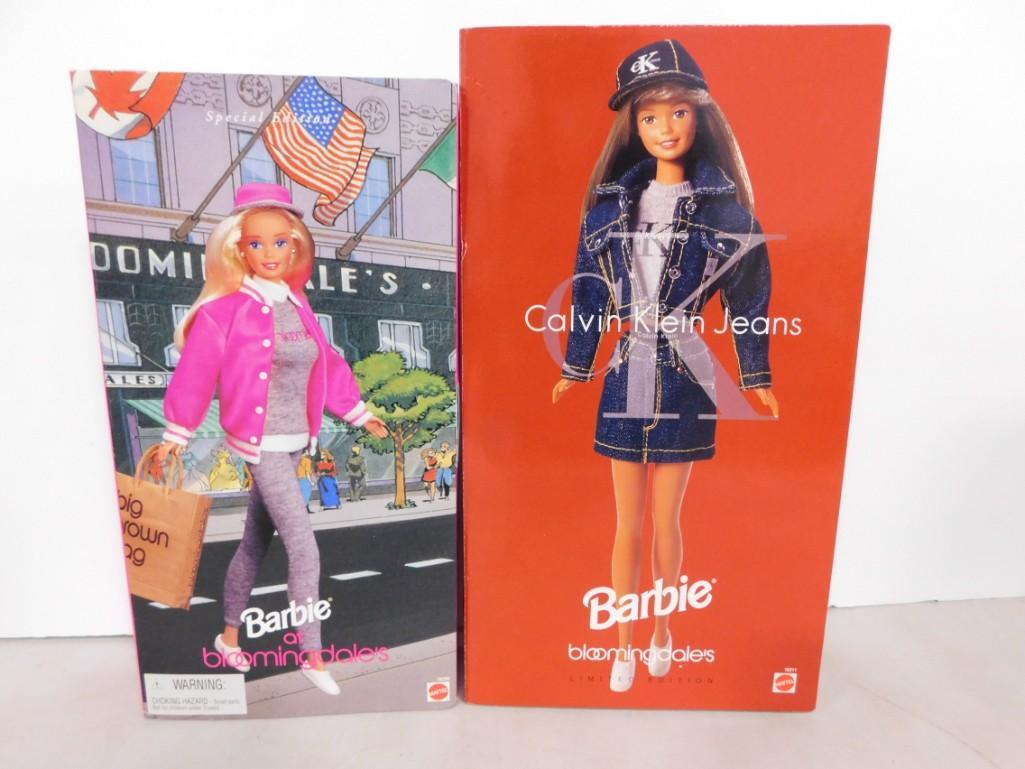 2 Barbie Dolls incl 1996 Barbie at Bloomingdales and 1996 Calvin Klein Jeans Barbie (1 of 4)