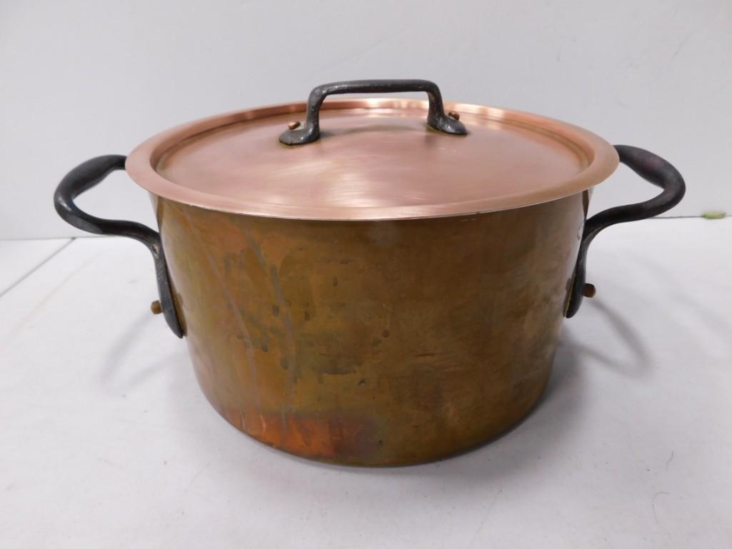 9.5" Copper Pot with Lid (1 of 5)