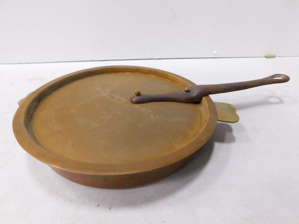 8.5" Copper Pan with Lid: 8.5" Copper Pan with Lid - Lots 730-754 are very heavy and high quality!