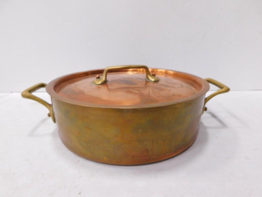 10.5" Copper Pot with Lid (1 of 5)