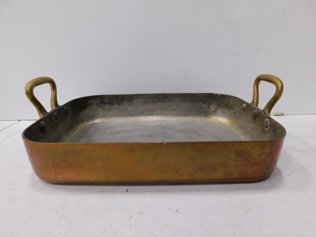10" x 14" Copper Casserole Pan Made in France (1 of 6)