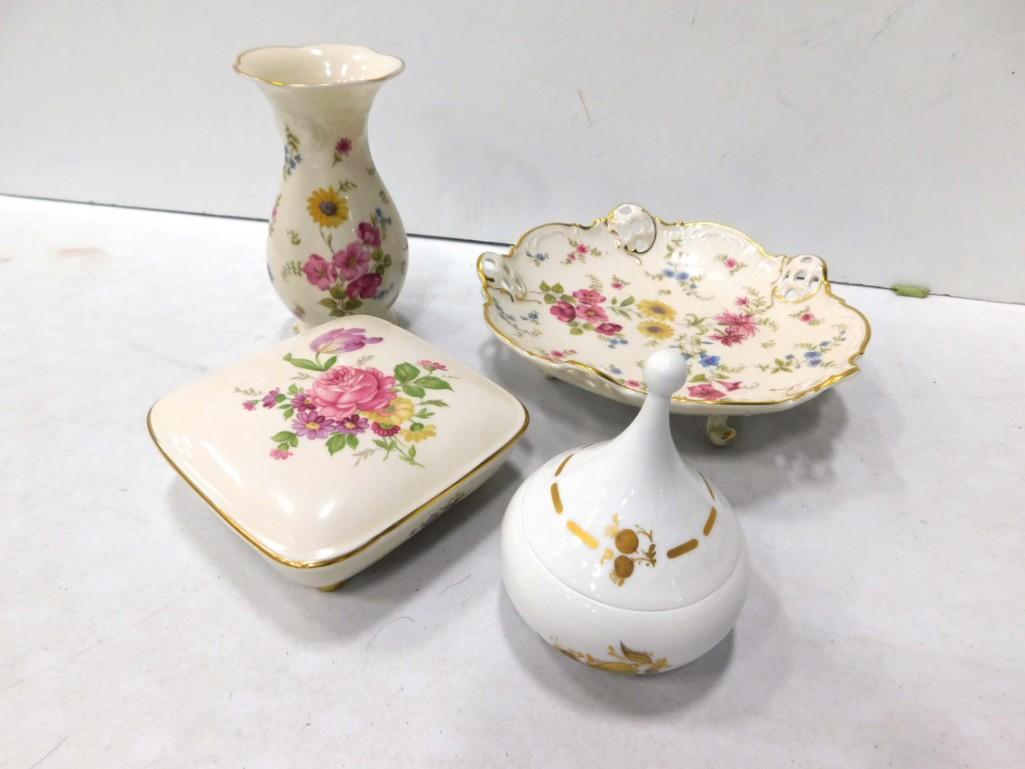 Lot of Rosenthal incl Trinket Box, Vase, Trinket Dish, Etc (1 of 12)