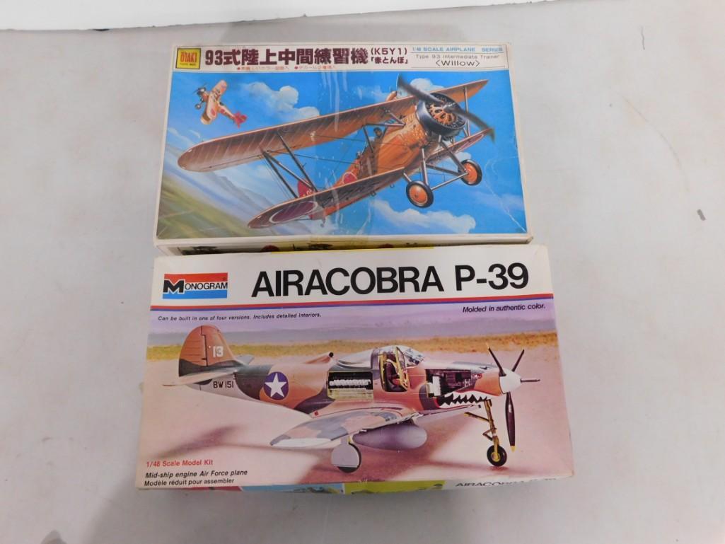2 Model Airplane Kits incl Monogram Airacobra P-39 and OTaki Willow (1 of 6)