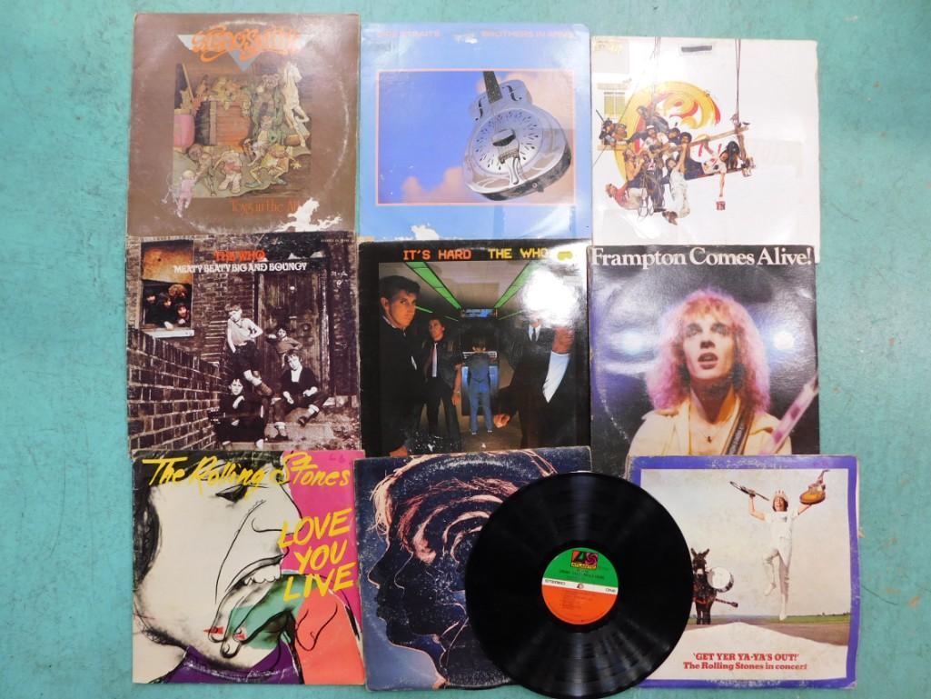 Lot of Vinyl  Record Albums including The Rolling Stones, Frampton, Chicago, The Who (1 of 3)