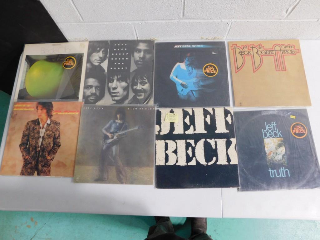 Lot of 8 Jeff Beck Vinyl Record Albums (1 of 5)