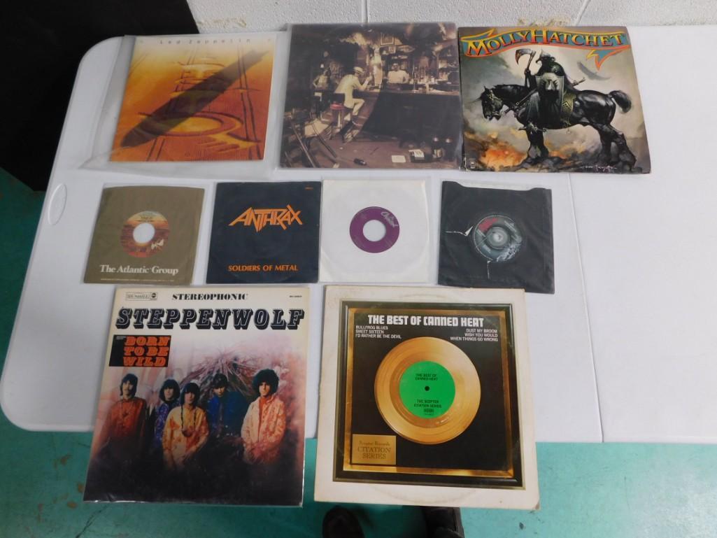 Vinyl Record Lot including Molly Hatchet, Led Zeppelin, Anthrax (1 of 5)