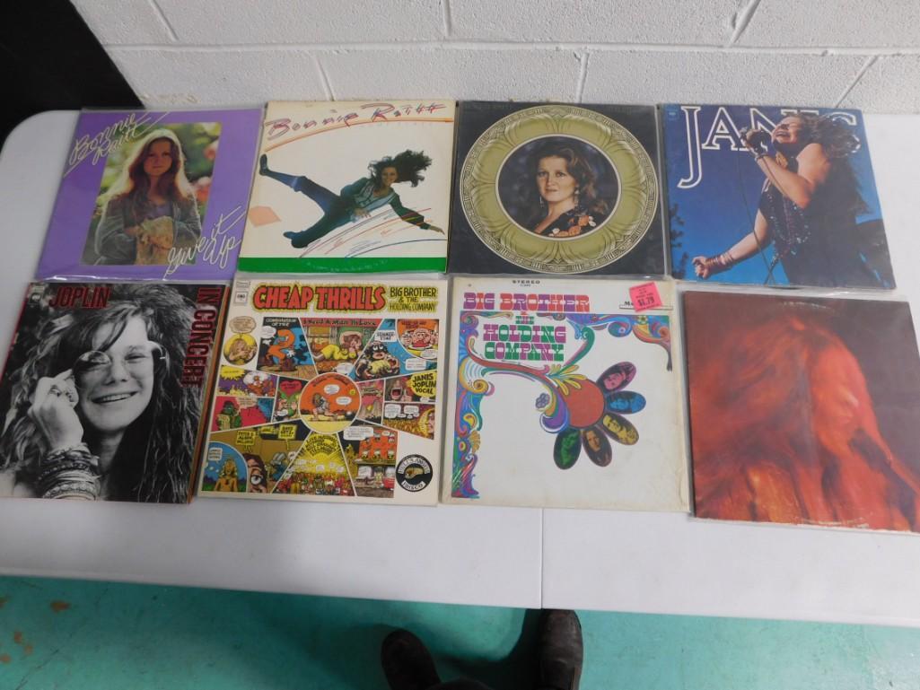 Lot of 8 Vinyl Record Albums including Janis Joplin (1 of 5)