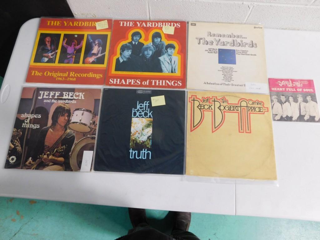 Lot of 6 Vinyl LP Albums including The Yardbirds, Jeff Beck (1 of 5)