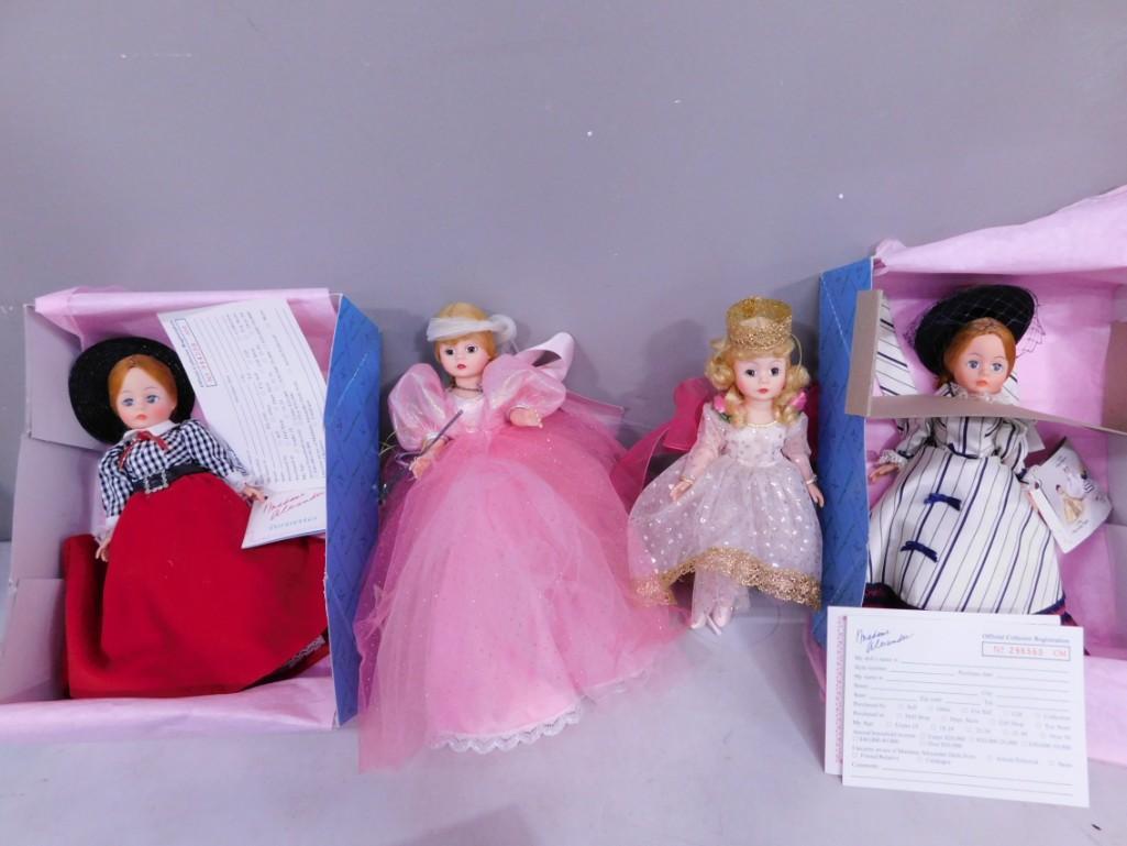 4 Madame Alexander 10" Dolls incl Gibson Girl, Nicole, Tooth Fairy, Glinda Lot: Lot of 4 Madame Alexander 10" Dolls incl Gibson Girl, Nicole, Tooth Fairy, Glinda . Dolls are 10" tall. Gibson Girl and Nicole are NIB. Tooth fairy is missing shoes. Good Witch of the North is