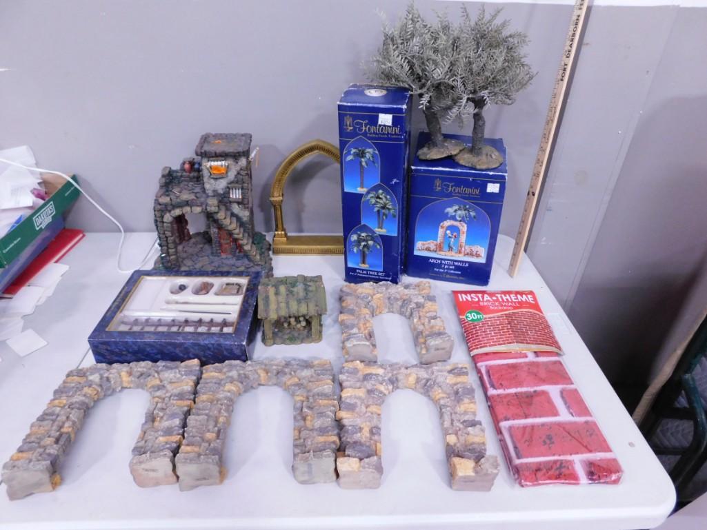 Decorative Lot for Model Trains or fish tanks, etc. Includes Stone Arches, Castle, etc. (1 of 12)