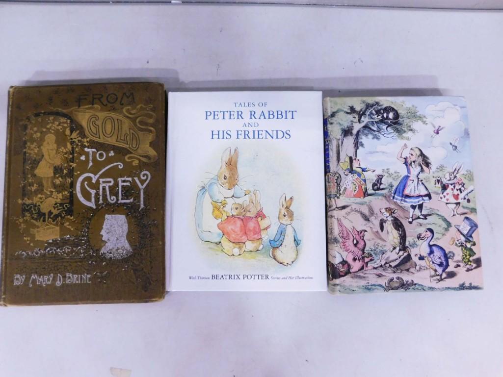 3 Books incl From Gold to Grey, Alice's Adventures in Wonderland, Tales of Peter Rabbit and His Frie (1 of 6)