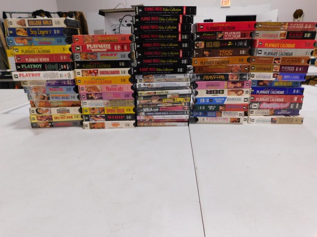 Large Lot of Adult Movies including Many Playboy Playmate Collections (1 of 8)