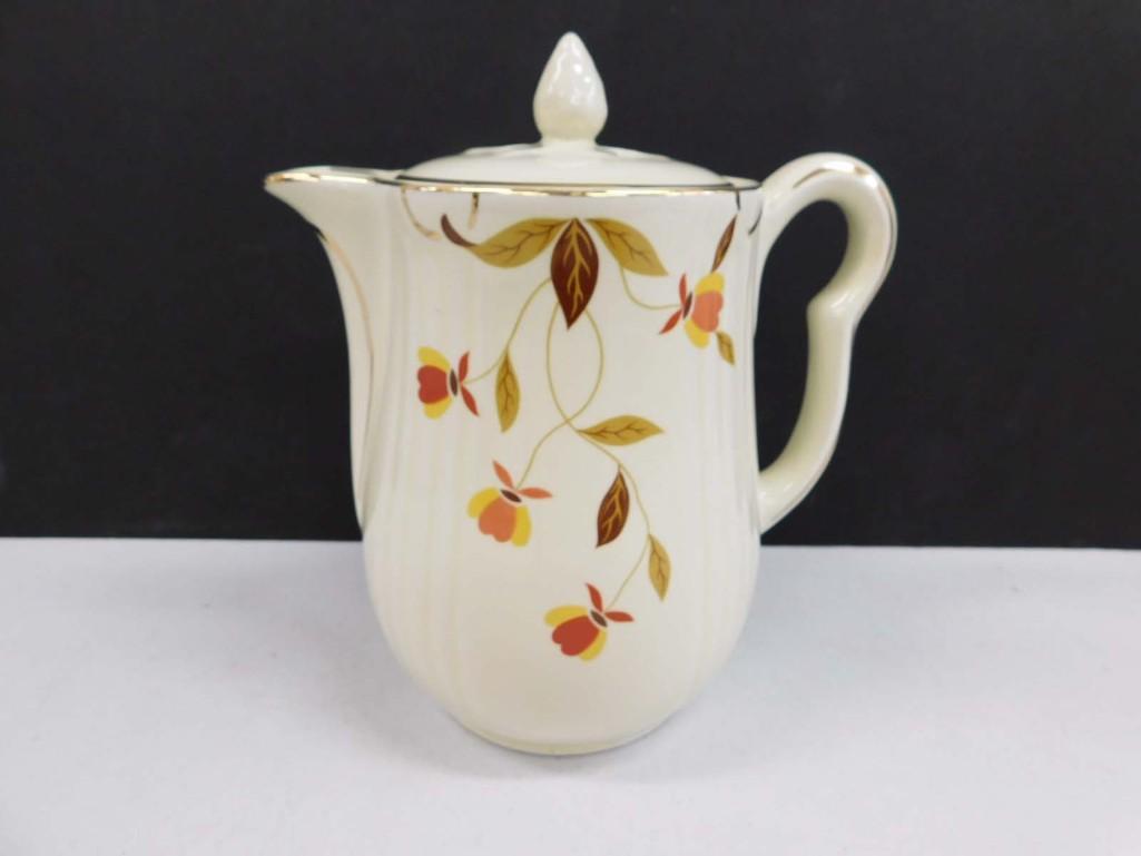 Hall Jewel Autumn Leaf Pitcher w Lid 1930-1937 (1 of 5)