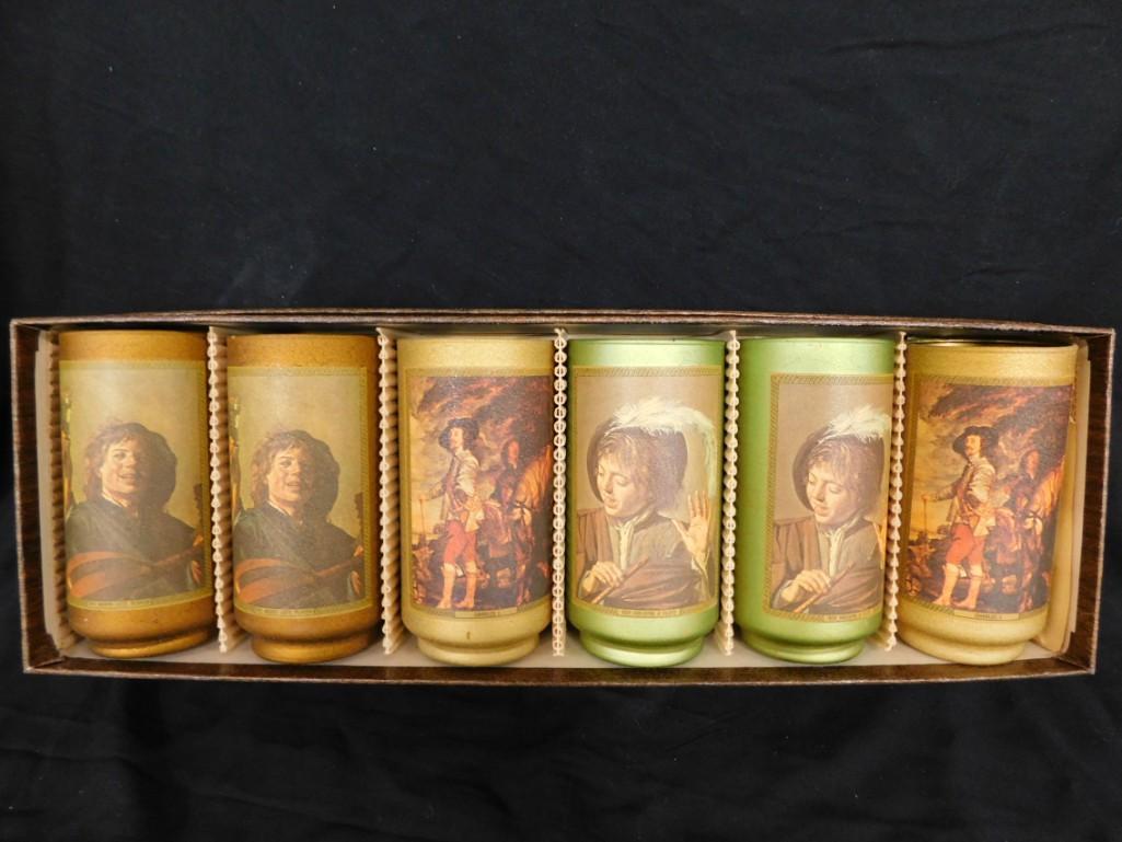 NOS Jim Beam Collector High Ball Glass Set Barware New Old Stock (1 of 4)