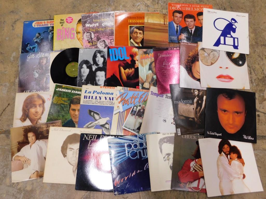 Vinyl LP Records incl Phil Collins, Madonna, Mike & The Mechanics, Billy Idol, Neil Diamond, Barry M (1 of 5)