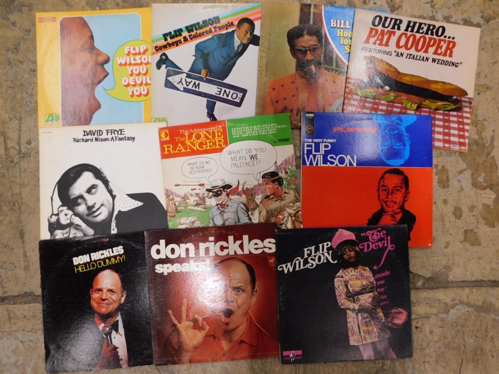Vinyl LP Records Mostly Comedy incl Flip Wilson, Don Rickles, David Frye, (1 of 3)
