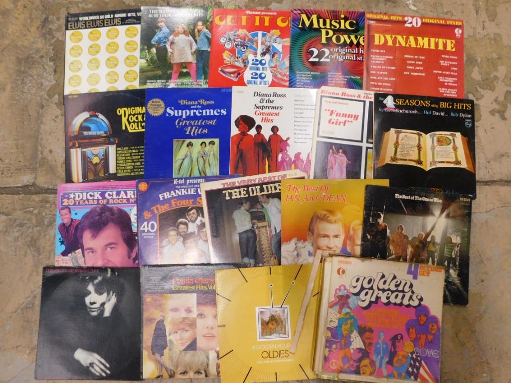 Vinyl LP Records incl Dick Clark, Elvis Presley, Jan and Dean, The Guess Who, The 4 Seasons, etc: Vinyl LP Records incl The Mamas and the Papas, Dick Clark, Elvis Presley, Jan and Dean, The Guess Who, The 4 Seasons, etc Condition: unchecked for condition or playability