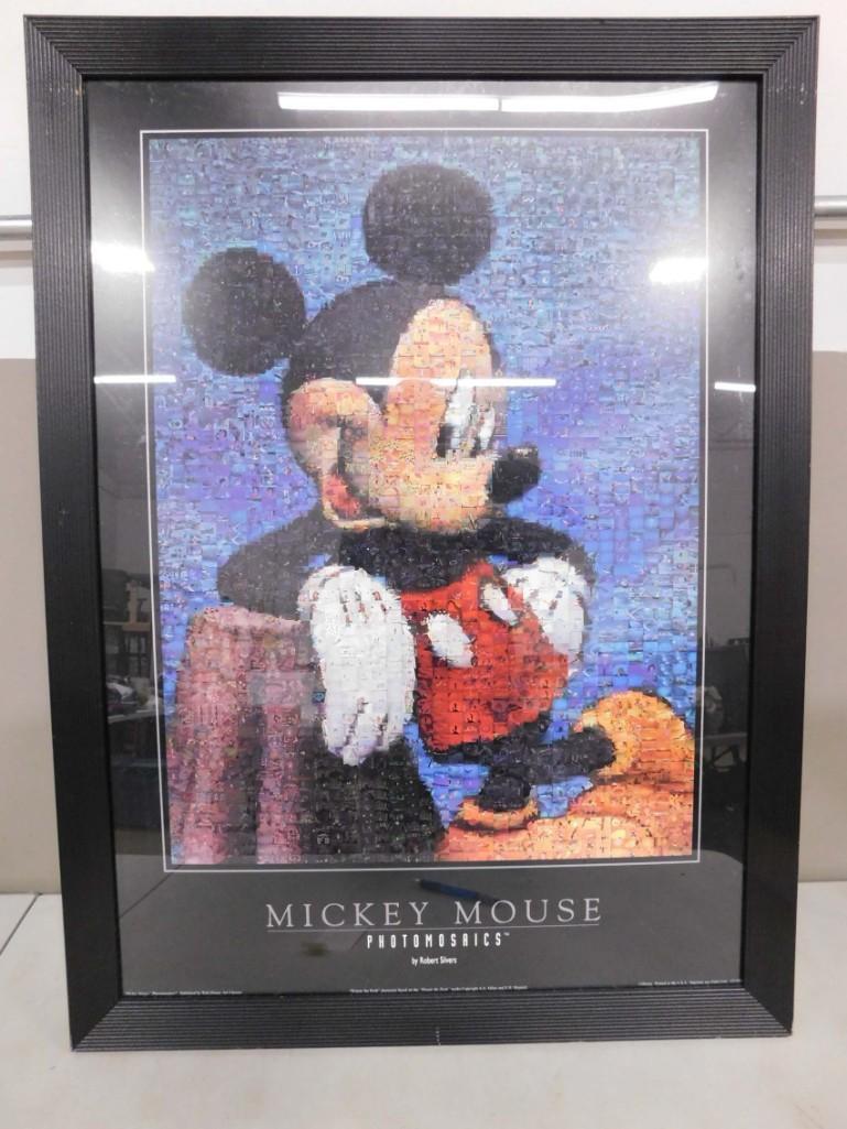 Disney MIckey Mouse Photomosaics Framed Poster 30 1/2"x22 1/2" (1 of 3)
