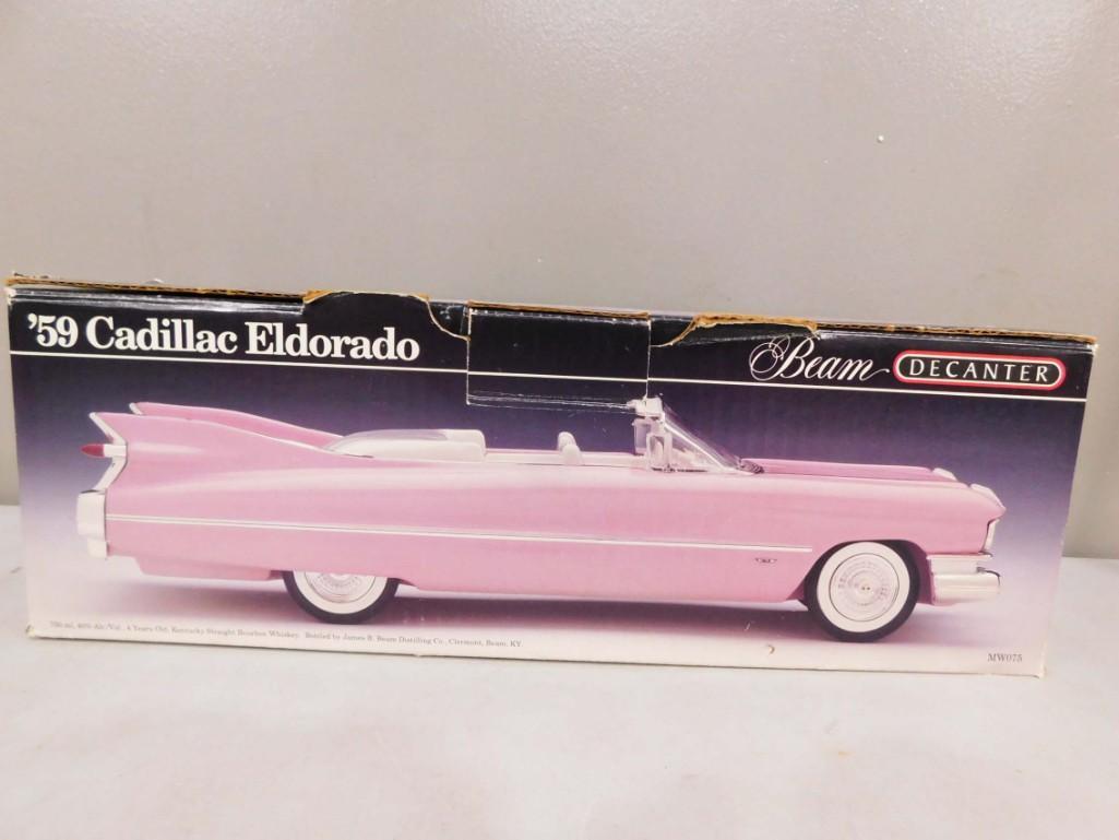 Pink "59 Cadillac Eldorado Jim Beam Decanter in Original Box (1 of 2)