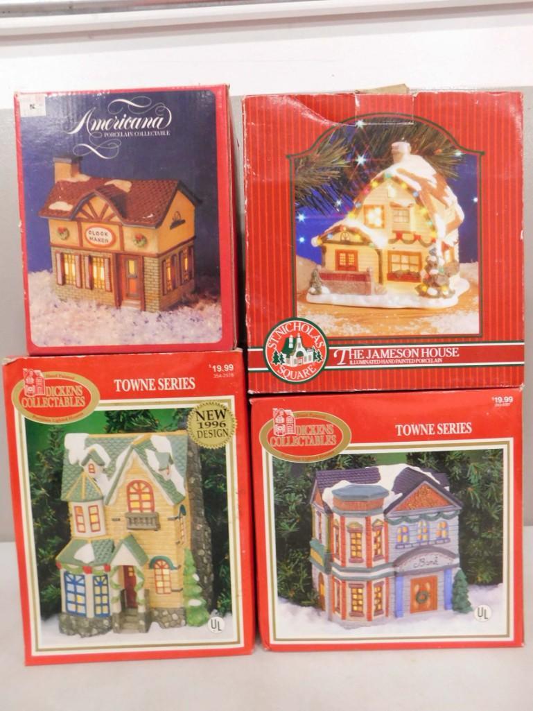 Christmas Village Buildings inc St Nicholas Square, Dickens Collectables, Etc: Christmas Village Buildings inc St Nicholas Square, Dickens Collectables, Etc